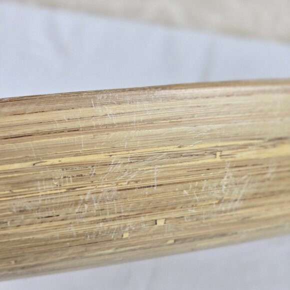 ADV Accents de Ville 100% Lacquered Bamboo Oval Tray Cutout Handles Vietnam - Picture 11 of 12